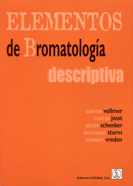 Portada del libro 9788420008776 Elementos de Bromatologia Descriptiva