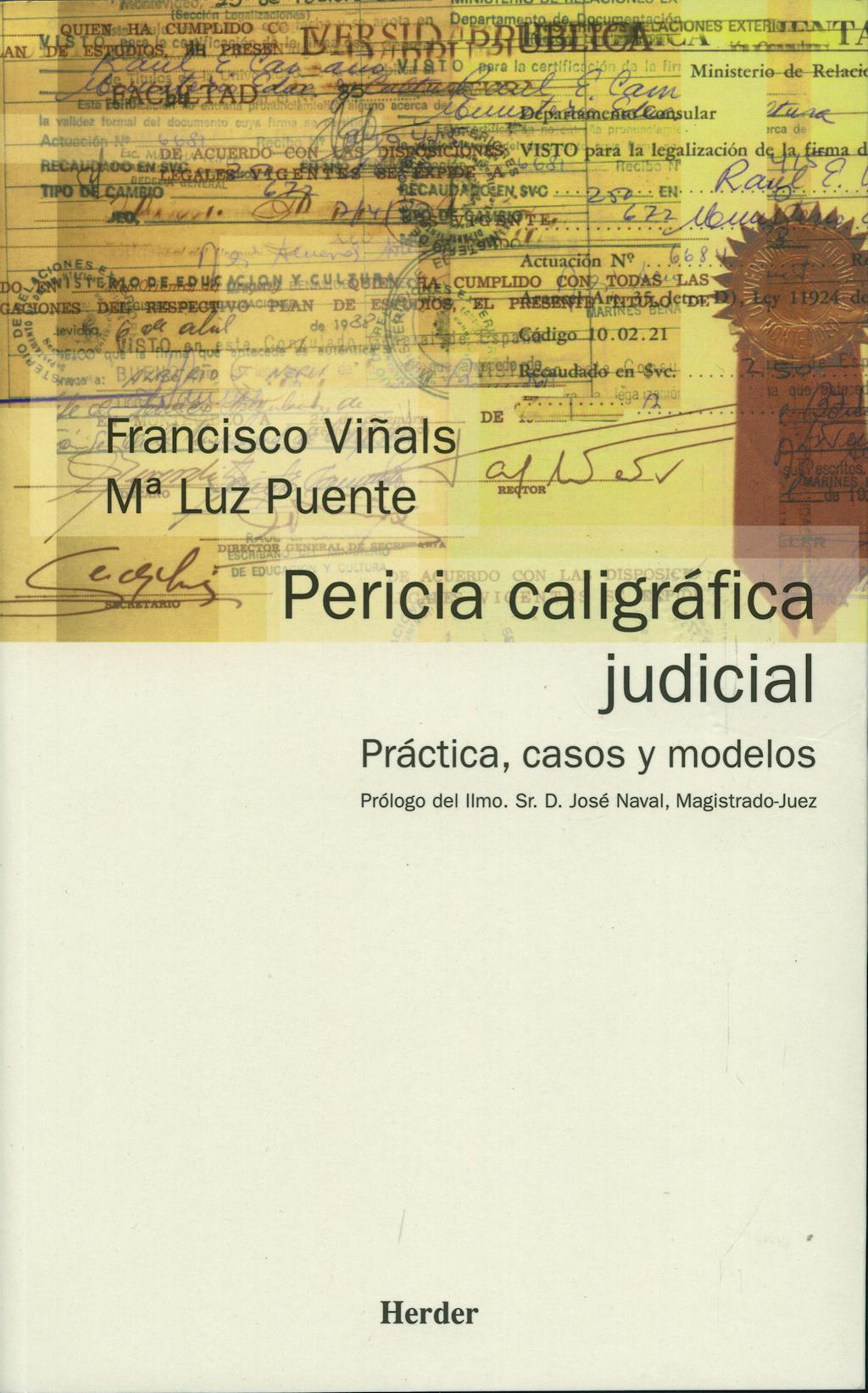 Portada del libro 9788425421792 Pericia Caligrafica Judicial