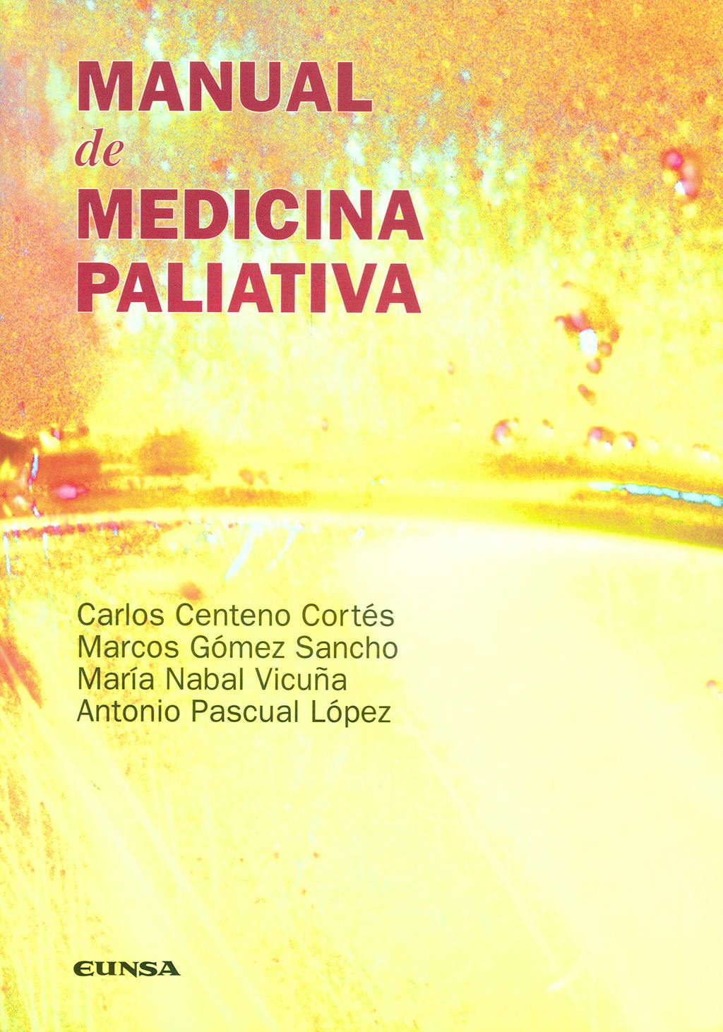 Portada del libro 9788431326531 Manual de Medicina Paliativa