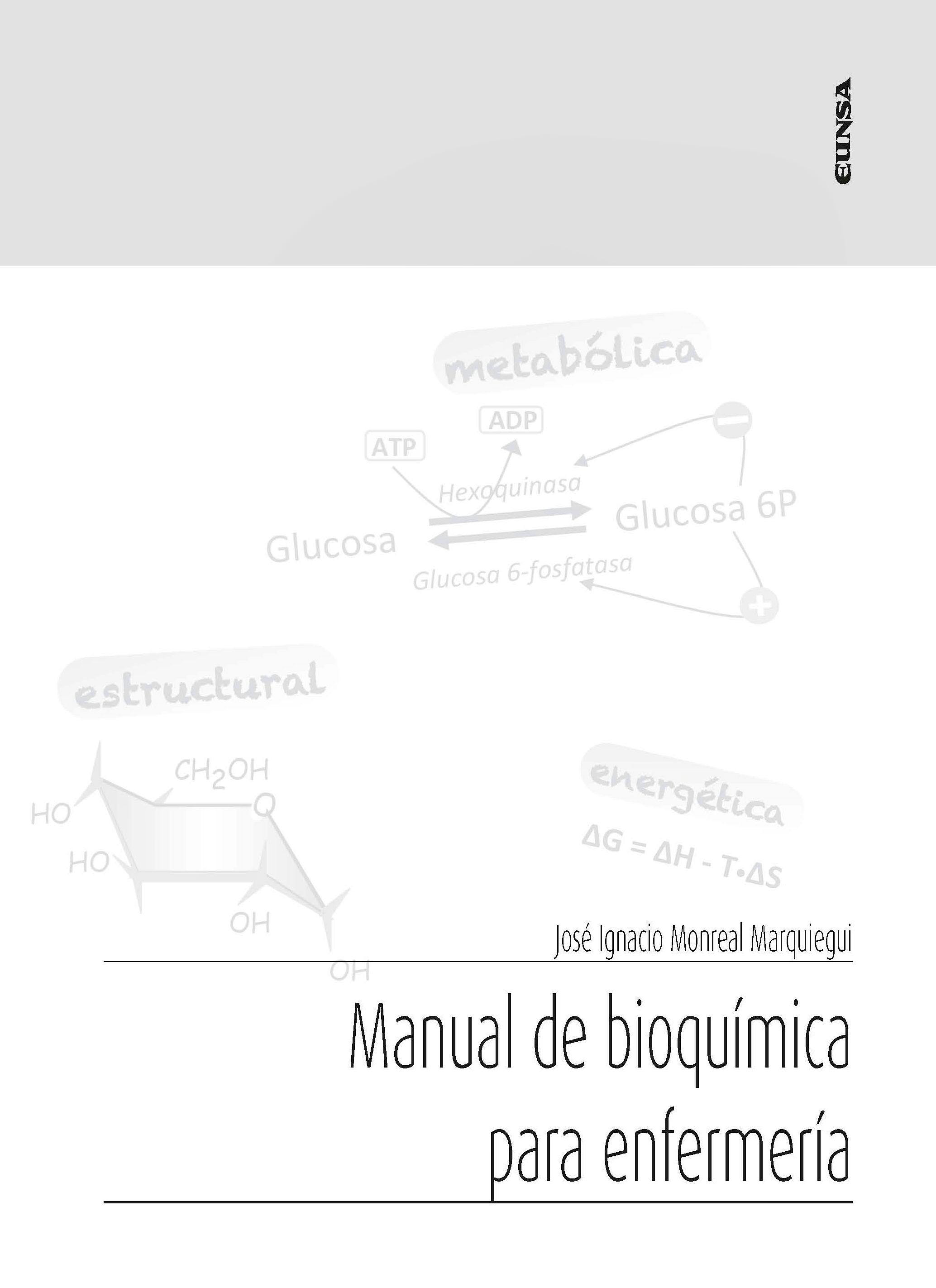 Portada del libro 9788431334147 Manual de Bioquímica para Enfermería