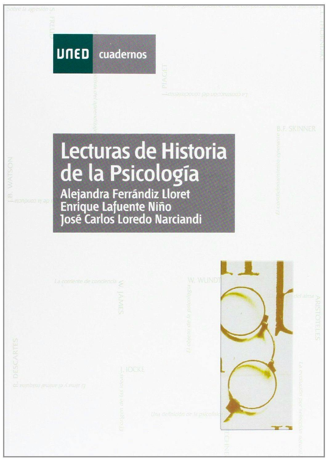 Portada del libro 9788436243802 Lecturas de Historia de la Psicologia