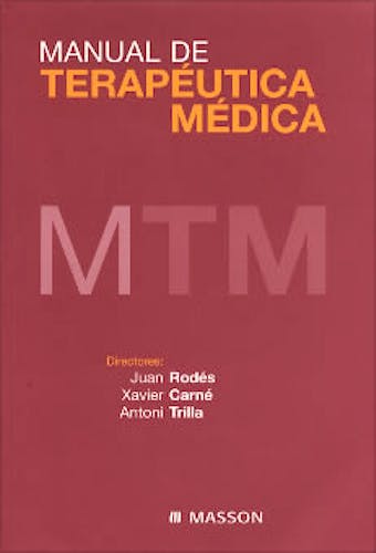 Portada del libro 9788445811481 Manual de Terapeutica Medica
