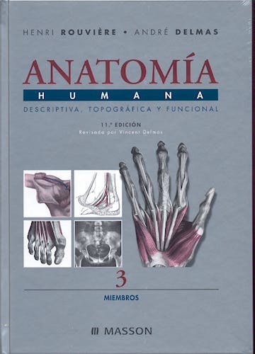 Portada del libro 9788445813157 Anatomía Humana, Vol. 3: Miembros