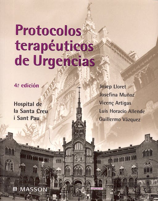 Portada del libro 9788445814185 Protocolos Terapeuticos de Urgencias. Hospital de la Santa Creu I Sant Pau