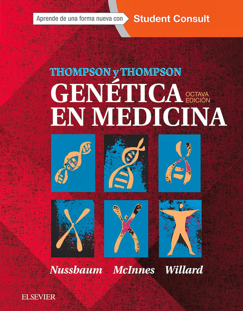 Portada del libro 9788445826423 Thompson y Thompson Genética en Medicina