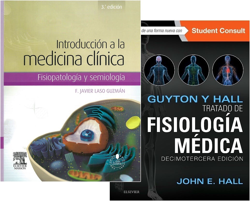 Portada del libro 9788445826751 Lote Guyton y Hall Tratado de Fisiología Médica + Introducción a la Medicina Clínica. Fisiopatología y Semiología