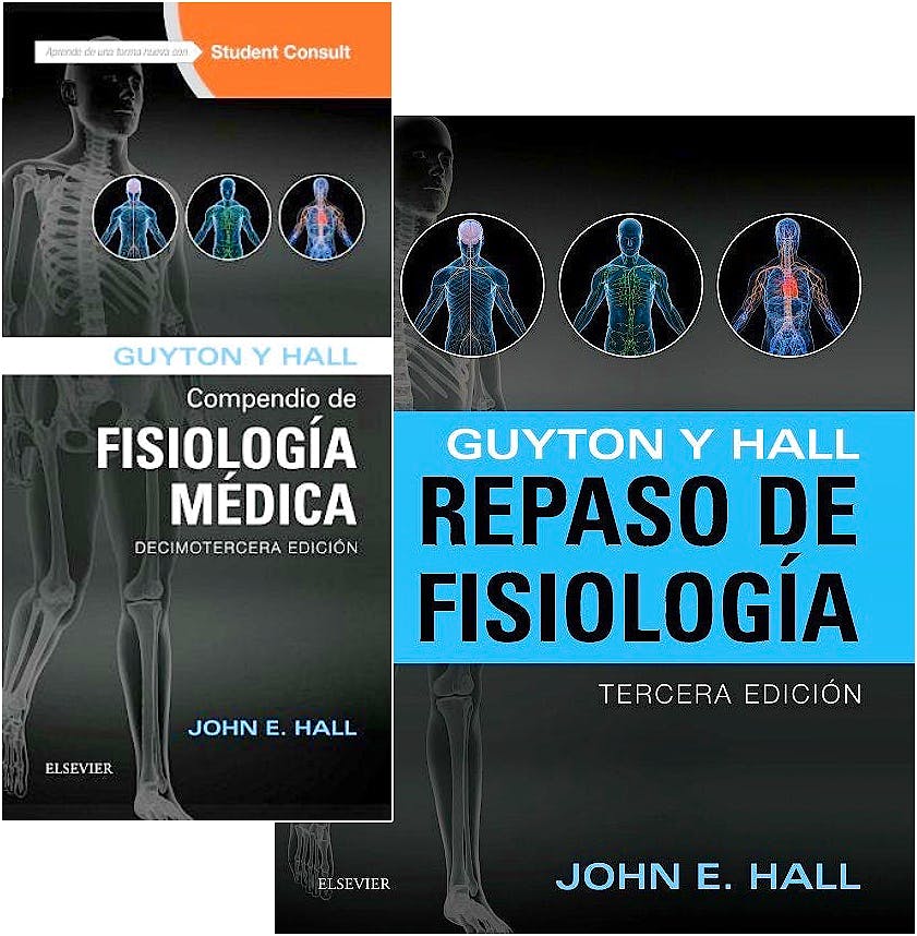 Portada del libro 9788445826959 Lote Guyton y Hall Compendio de Fisiología Médica + Guyton y Hall Repaso de Fisiología
