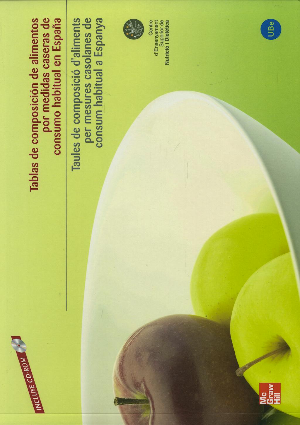 Portada del libro 9788448160906 Tablas de Composicion de Alimentos por Medidas Caseras + Cd-Rom
