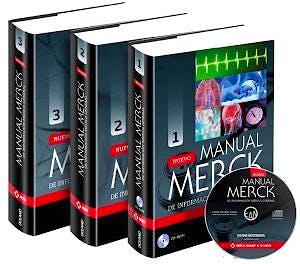 Portada del libro 9788449445712 Nuevo Manual Merck de Informacion Medica General, 3 Vols. + Cd-Rom
