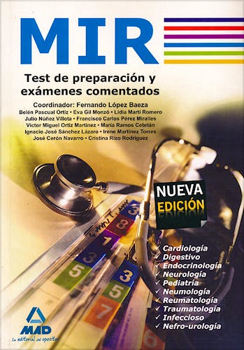 Portada del libro 9788467628470 Mir Test de Preparacion y Examenes Comentados
