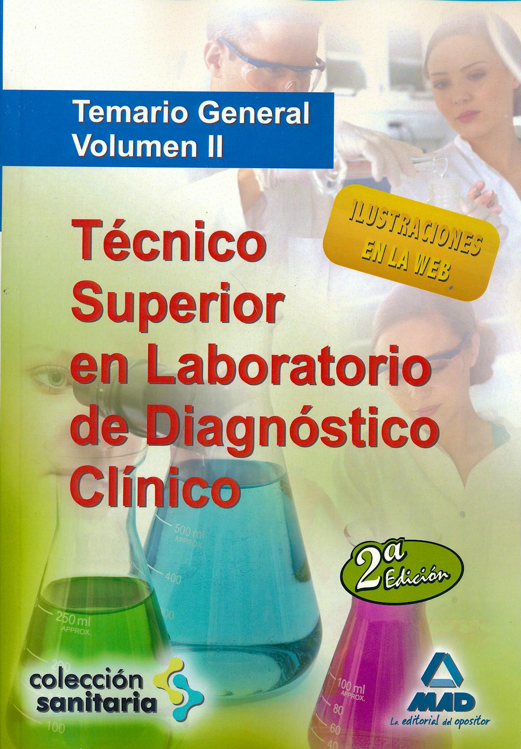 Portada del libro 9788467631241 Técnico Superior en Laboratorio de Diagnóstico Clínico. Temario General, Vol. II