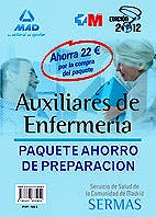 Portada del libro 9788467685954 Paquete Ahorro Auxiliares de Enfermería del SERMAS (Incluye Temarios I y II + Tests + Simulacros de Examen, Total 4 Libros)