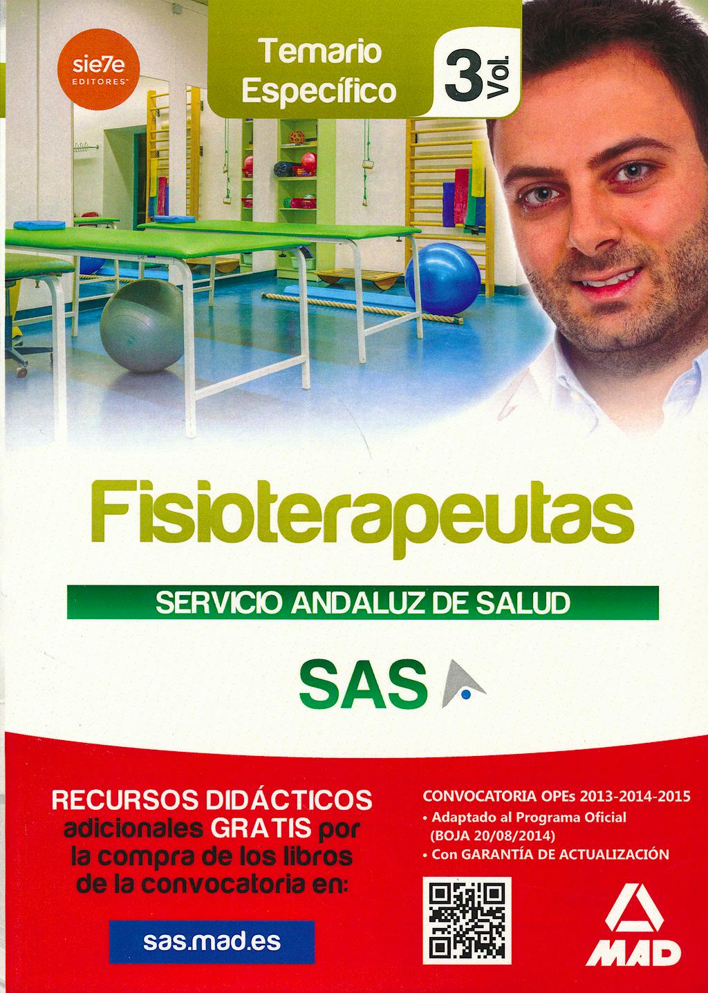 Portada del libro 9788467699326 Fisioterapeutas Servicio Andaluz de Salud (Sas). Temario Especifico, Vol. 3