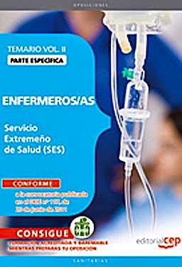 Portada del libro 9788468123233 Enfermeros/as Servicio Extremeño de Salud (Ses). Temario Parte Especifica, Vol. II