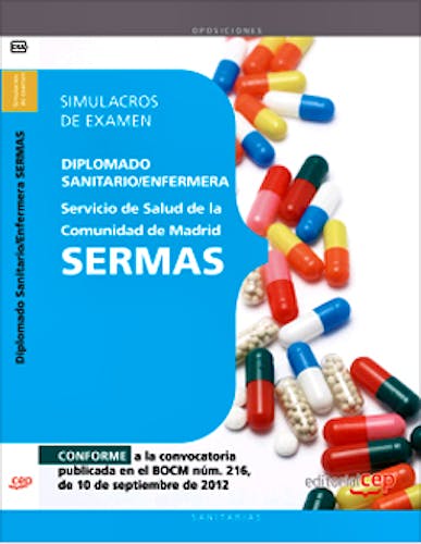 Portada del libro 9788468145204 Diplomado Sanitario/Enfermera Servicio de Salud de la Comunidad de Madrid (SERMAS). Simulacros de Examen