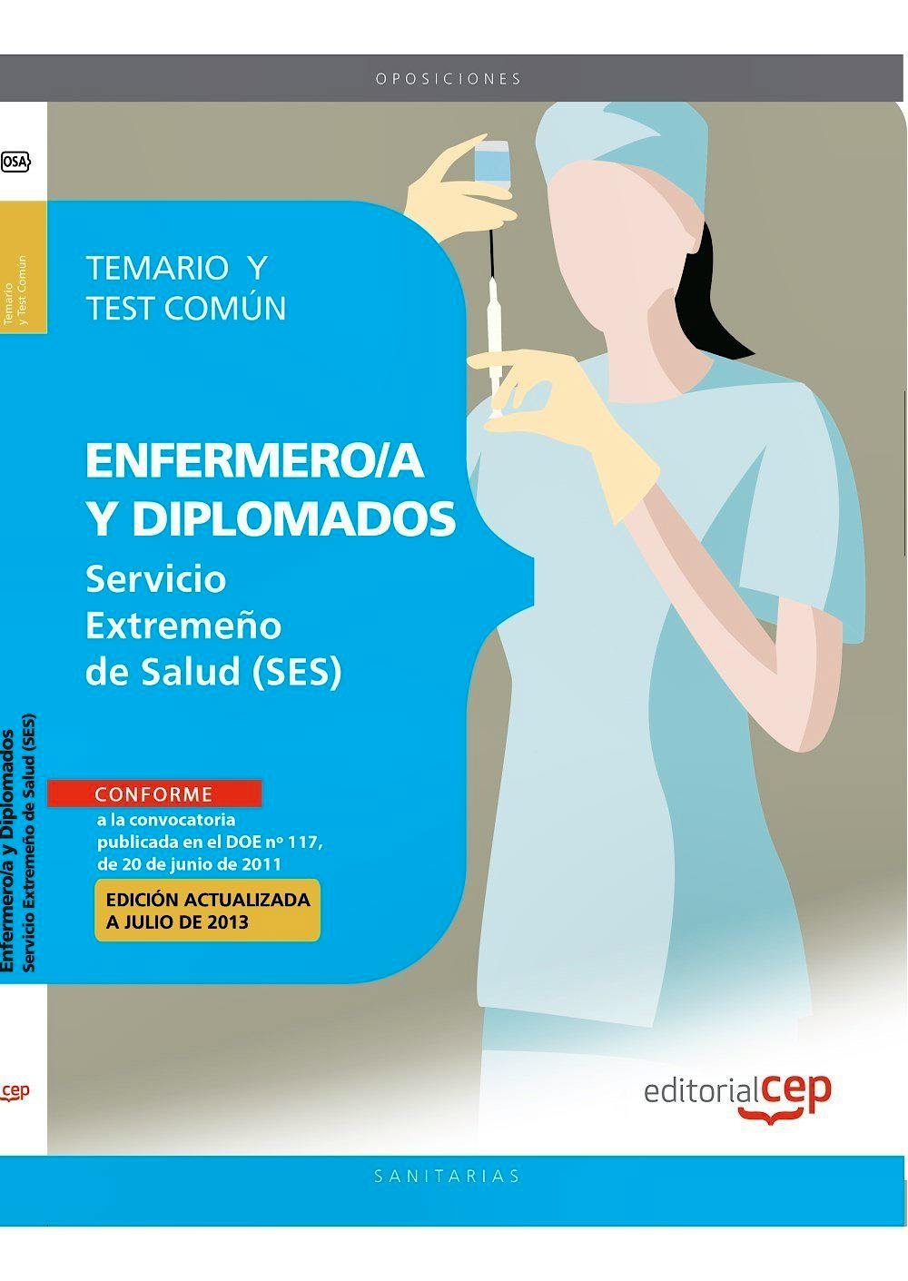 Portada del libro 9788468147604 Enfermero/a y Diplomados Servicio Extremeño de Salud (Ses). Temario y Test Parte Comun