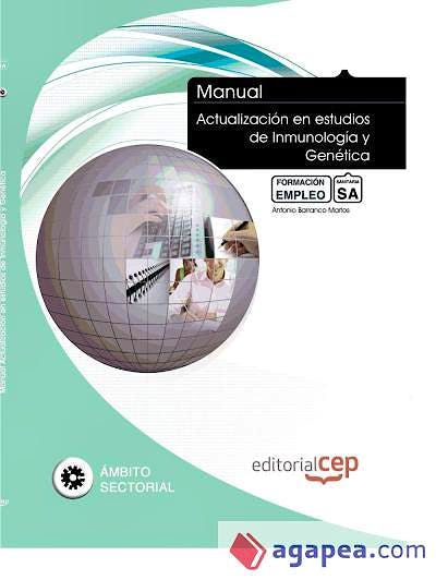 Portada del libro 9788468149837 Manual Actualizacion en Estudios de Inmunologia y Genetica