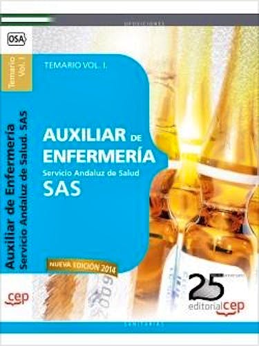 Portada del libro 9788468154022 Auxiliar de Enfermeria Servicio Andaluz de Salud (Sas). Temario, Vol. I