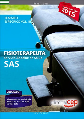 Portada del libro 9788468157559 Fisioterapeuta Servicio Andaluz de Salud (SAS). Temario Específico, Vol. III
