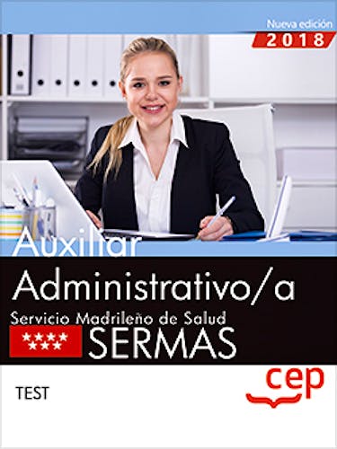 Portada del libro 9788468199528 Auxiliar Administrativo/a Servicio Madrileño de Salud (SERMAS). Test