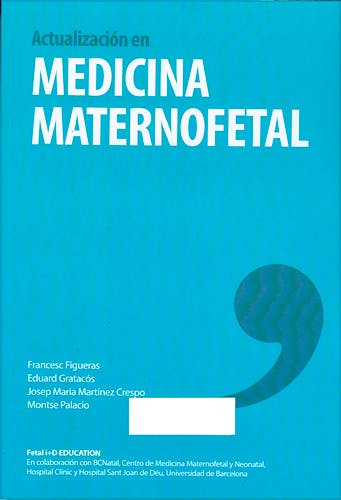Portada del libro 9788469794005 Actualización en Medicina Maternofetal