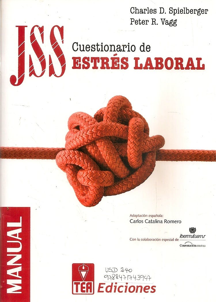 Portada del libro 9788471743947 JSS. Cuestionario de Estrés Laboral (Kit Corrección)