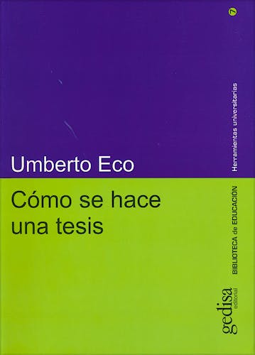 Portada del libro 9788474328967 Como Se Hace una Tesis