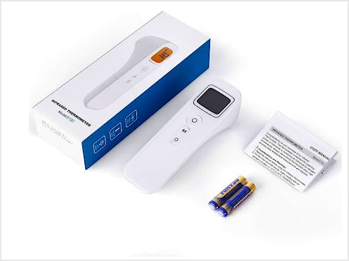 Termómetro Digital BIOLAND con Sensor Infrarrojo y Alarma de Fiebre con 32 Memorias