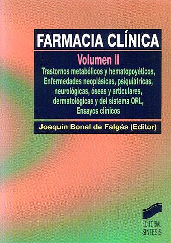 Portada del libro 9788477386445 Farmacia Clinica, Vol. 2