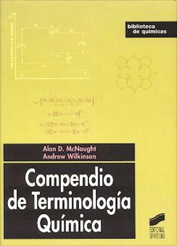 Portada del libro 9788477389552 Compendio de Terminología Química