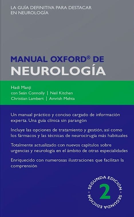 Portada del libro 9788478856015 Manual Oxford de Neurología