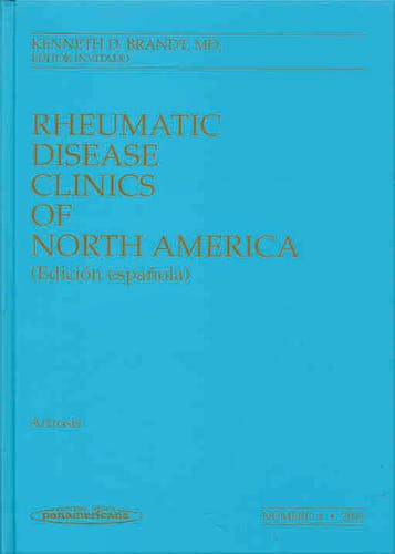 Portada del libro 9788479038250 Rheumatic Disease Clinics Of North America. Artrosis. Nº 4, 2003