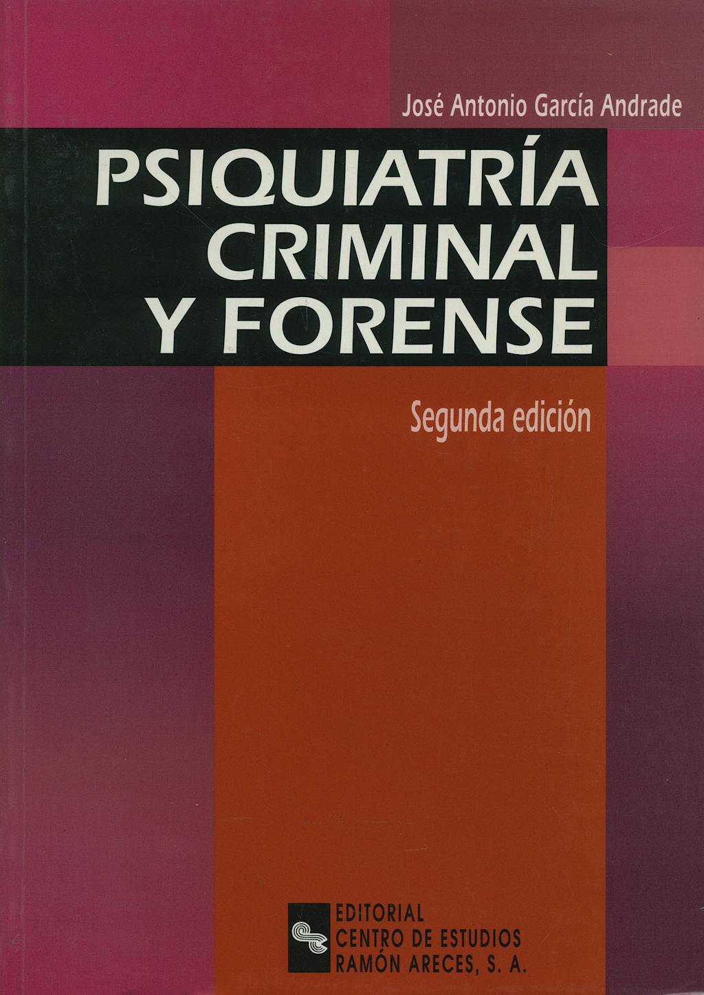 Portada del libro 9788480045100 Psiquiatria Criminal y Forense