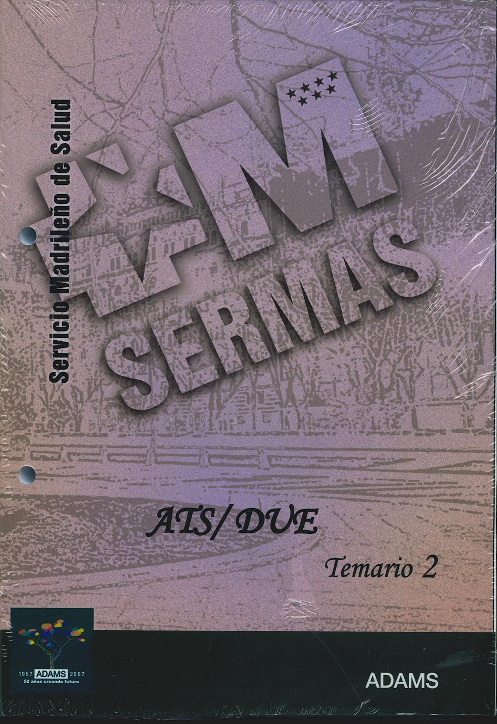 Portada del libro 9788480616218 Ats/due del Servicio de Salud de la Comunidad de Madrid (Sermas). Temario, Vol. 2
