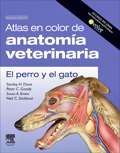 Portada del libro 9788480866620 Atlas en Color de Anatomía Veterinaria. El Perro y el Gato