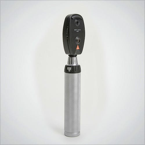 Set Oftamoscopio-Otoscopio Heine Beta 200 LED, Mango Recargable Beta 4 USB, con Cable y Enchufe a Red, en Estuche Rígido