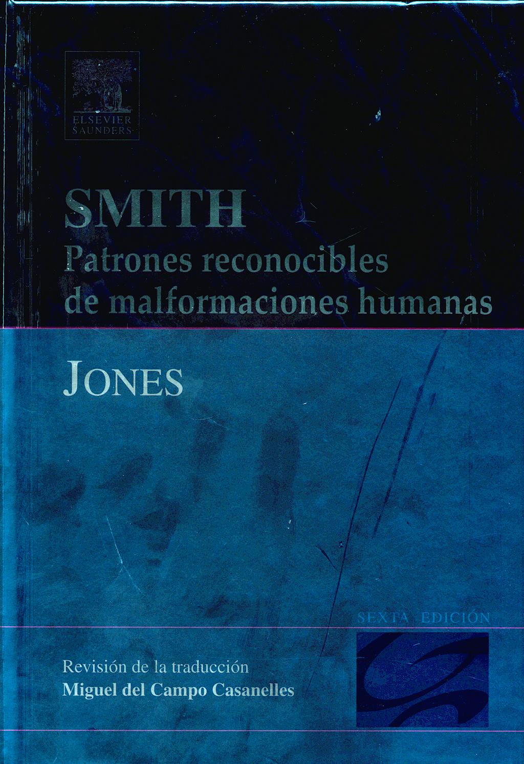 Portada del libro 9788481749472 Smith Patrones Reconocibles de Malformaciones Humanas