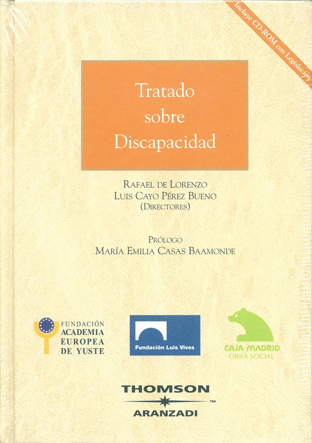Portada del libro 9788483551387 Tratado sobre Discapacidad