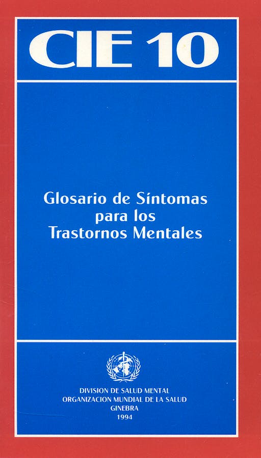 Portada del libro 9788487548246 CIE 10 Glosario de Síntomas para los Trastornos Mentales