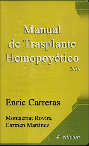 Portada del libro 9788488825056 Manual de Trasplante Hemopoyético 2010