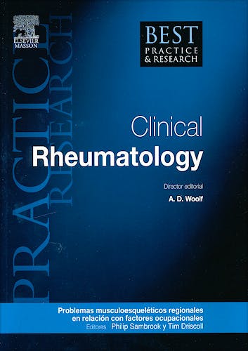 Portada del libro 9788490220030 Problemas Musculoesqueléticos Regionales en Relación con Factores Ocupacionales (Reumatología Clínica, Vol. 25, Nº1)