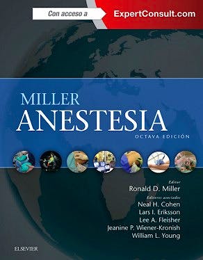 Portada del libro 9788490229279 MILLER Anestesia, 2 Vols.