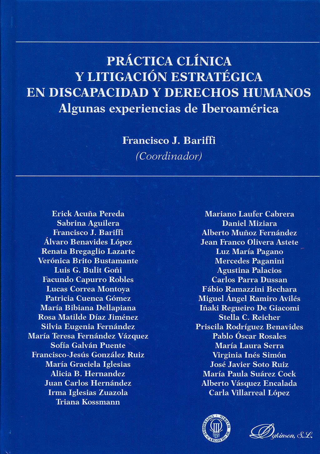 Portada del libro 9788490312759 Practica Clinica y Litigacion Estrategica en Discapacidad y Derechos Humanos