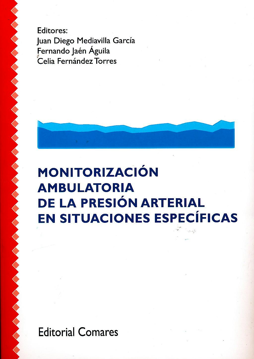 Portada del libro 9788490451038 Monitorizacion Ambulatoria de la Presion Arterial en Situaciones Especificas