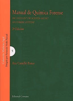 Portada del libro 9788490455425 Manual de Química Forense