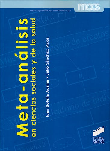 Portada del libro 9788490771242 Meta-Análisis en Ciencias Sociales y de la Salud
