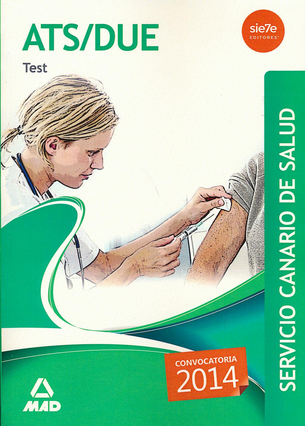 Portada del libro 9788490931837 Ats/due Servicio Canario de Salud (Scs). Test