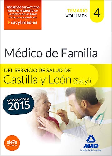 Portada del libro 9788490934364 Medico de Familia del Servicio de Salud de Castilla y Leon (Sacyl). Temario, Vol. 4