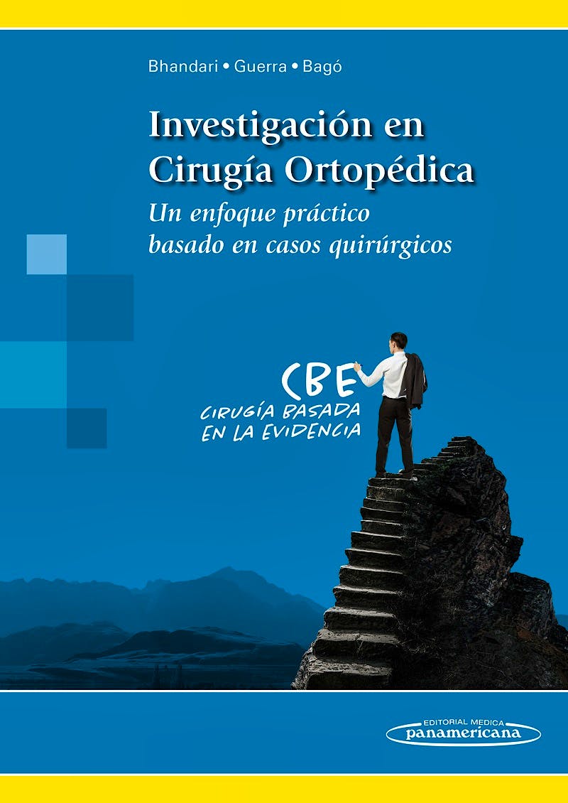 Portada del libro 9788491101550 Investigación en Cirugía Ortopédica. Un Enfoque Práctico Basado en Casos Quirúrgicos