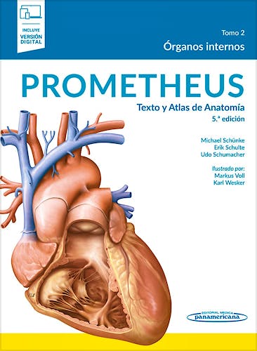 Portada del libro 9788491106241 PROMETHEUS Texto y Atlas de Anatomía, Tomo 2: Órganos Internos